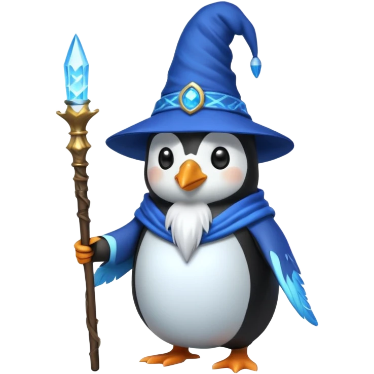 Penguin Wizard emoji