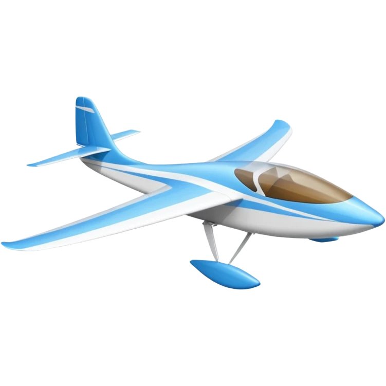 glider, large wingspan, white, 1 seat, no engine emoji