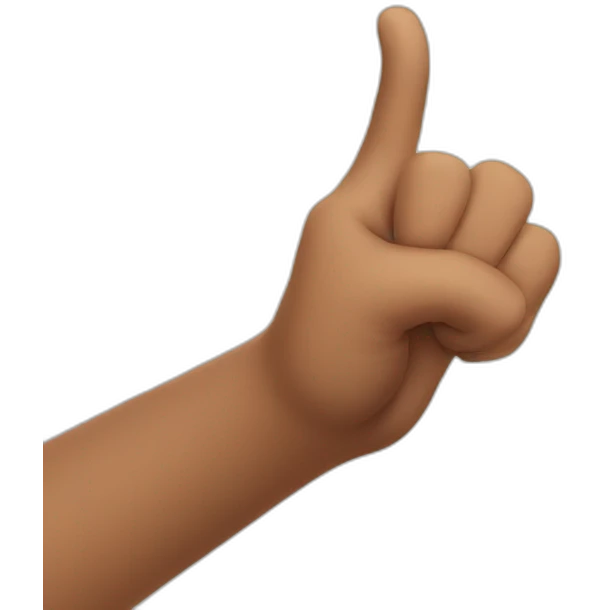 Thumbs in the air emoji