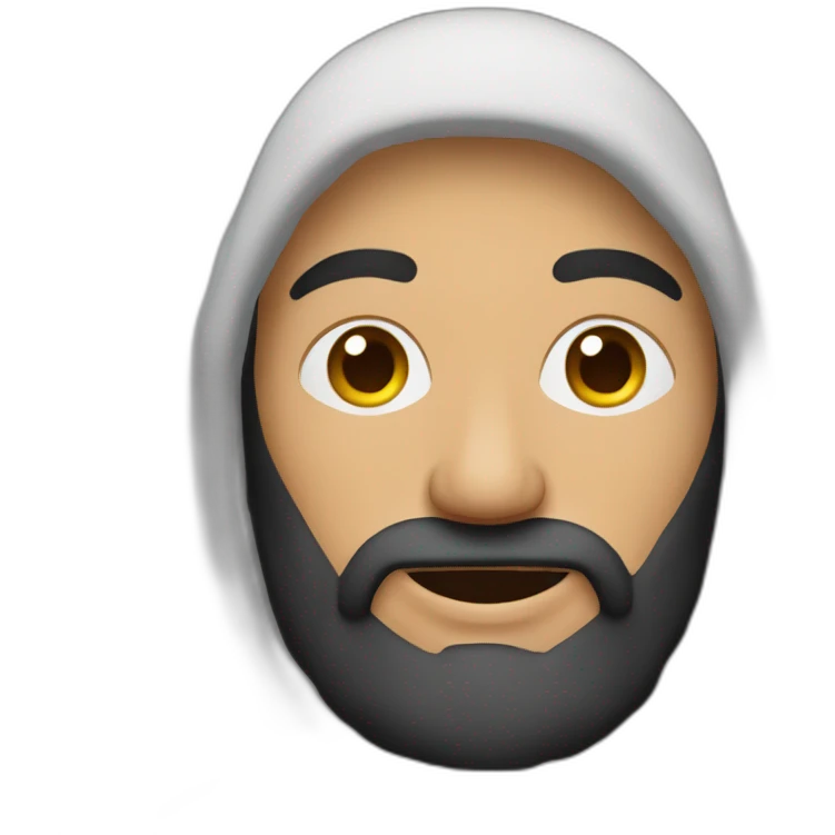 Musulman avec croix dans la main emoji