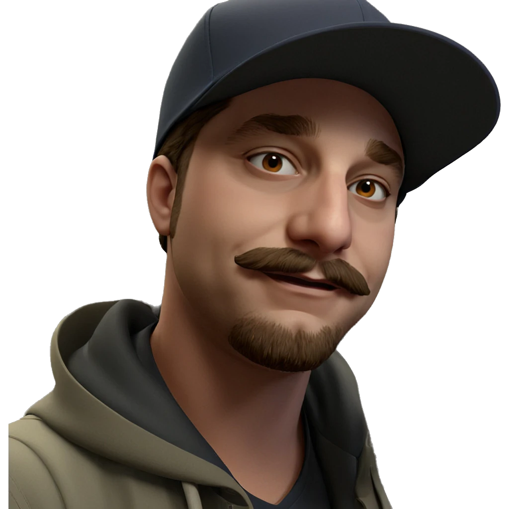 guy in baseball cap portrait emoji