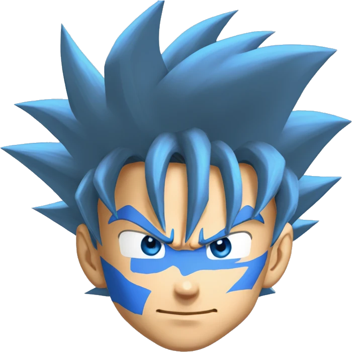 Goku super sayian blue  emoji