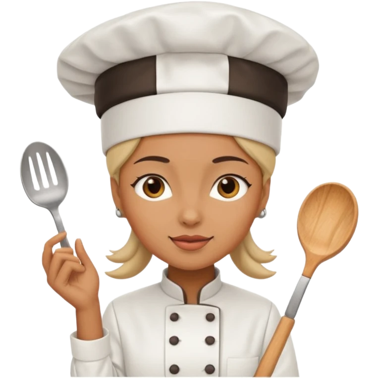 woman wearing chef hat emoji