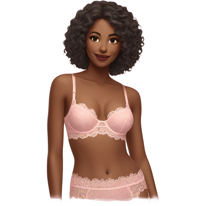 pink lace bra emoji