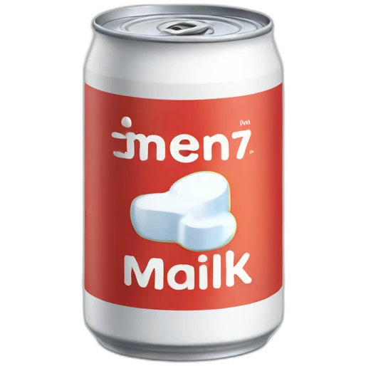 Carbonated milk in a can emoji