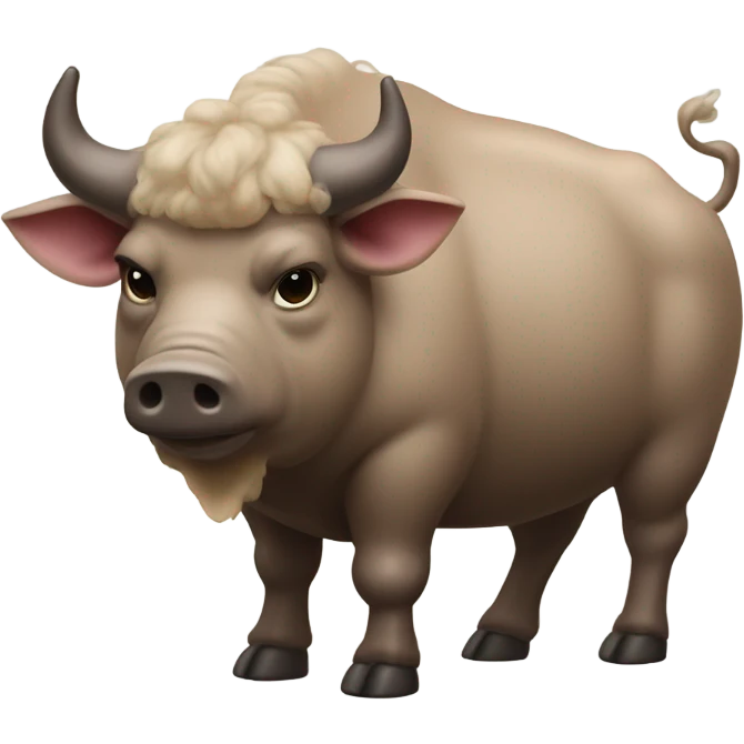 Buffalo pig emoji
