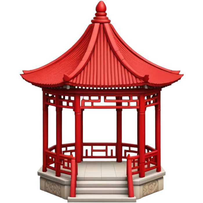Tiny ornate Chinese gazebo emoji