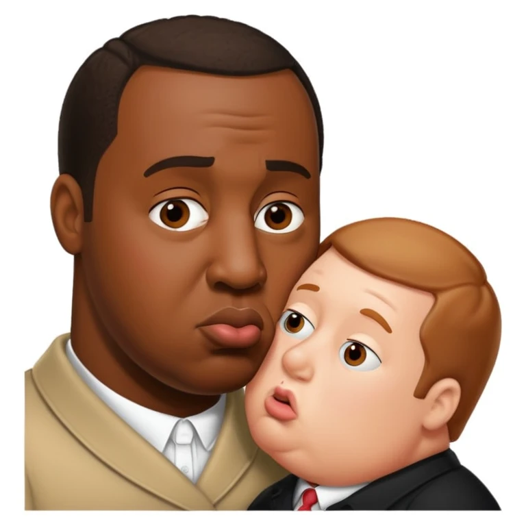 P diddy kissing peter griffin emoji