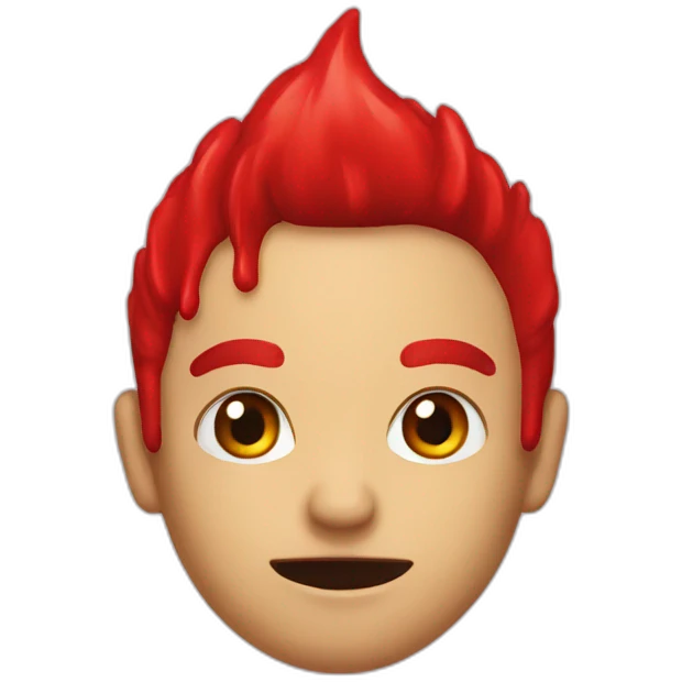 red blood emoji