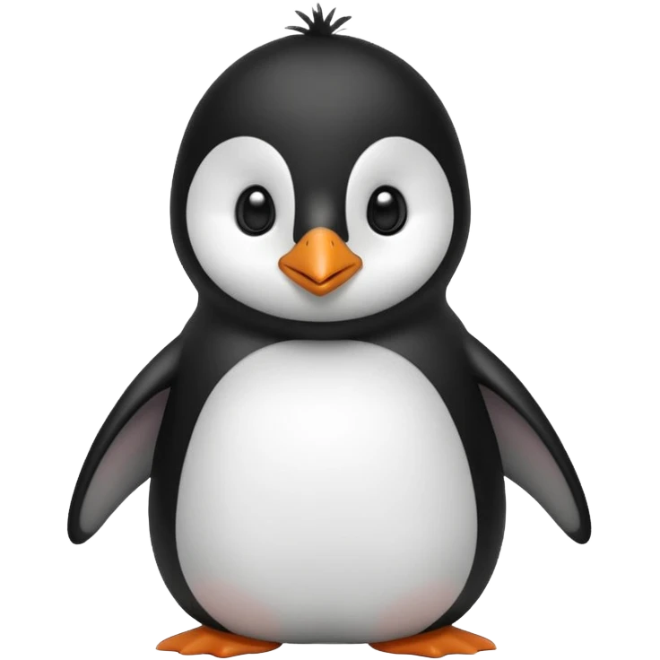 Emotional penguin emoji