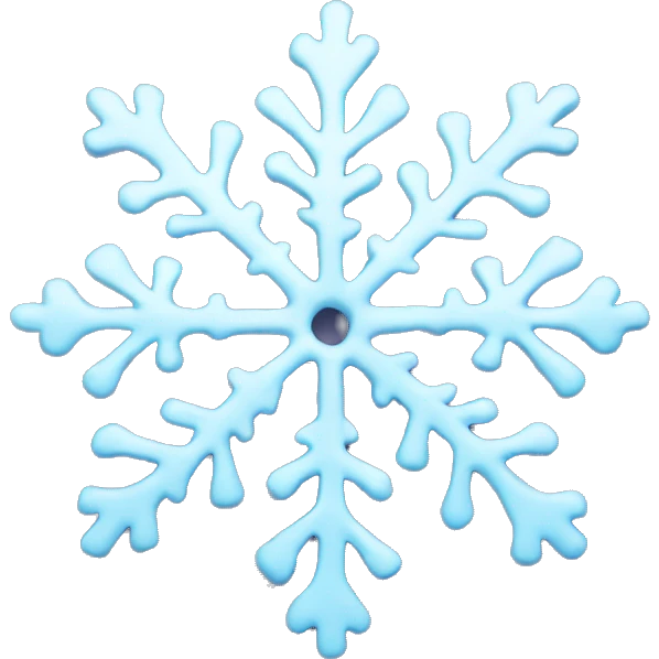 Melting snowflake emoji