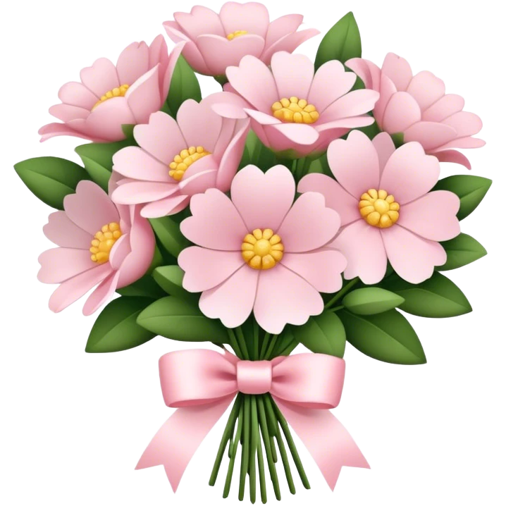 pale pink flower bouquet  emoji
