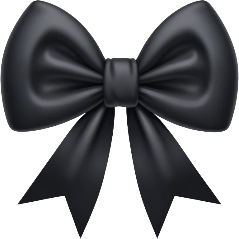 Black bow emoji