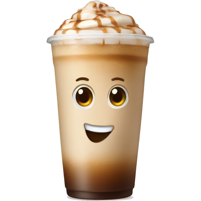 Iced latte emoji