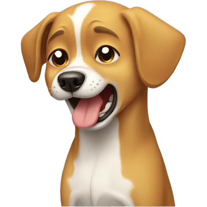 dog crying emoji