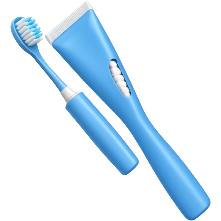 toothpaste and toothbrush emoji