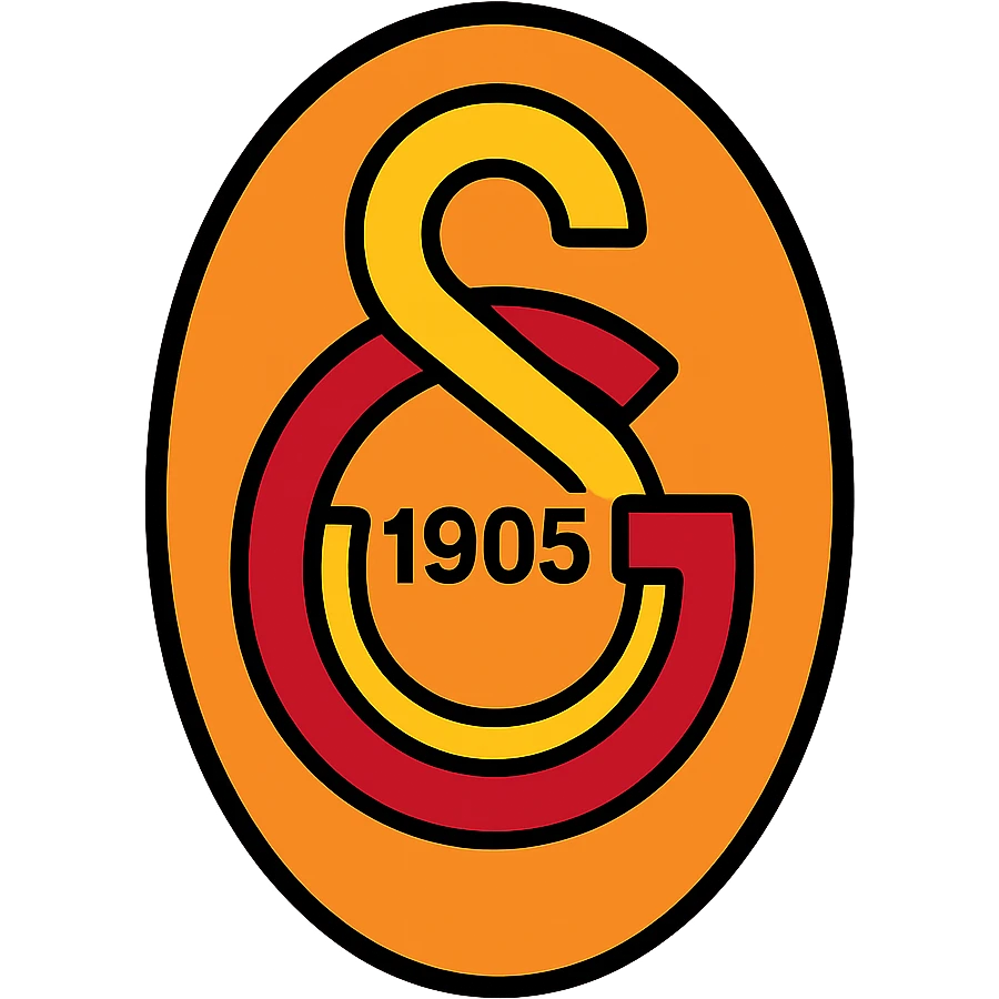 Galatasaray sports team emblem logo, bold colors, modern style emoji
