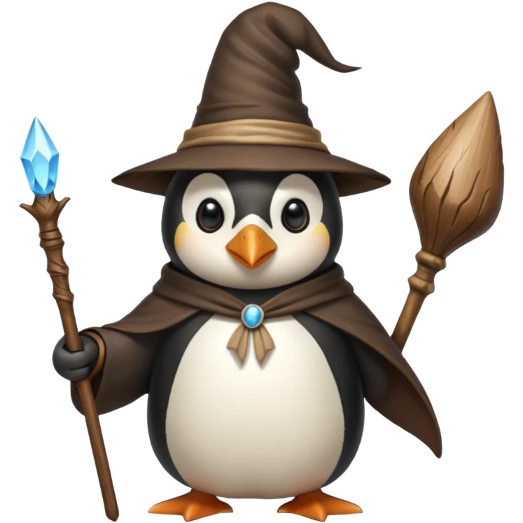 Penguin Wizard emoji