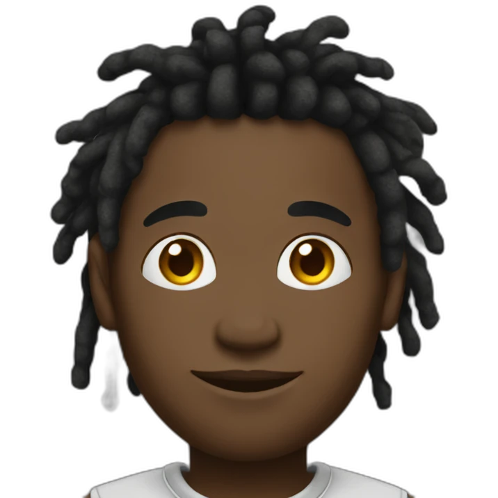 young black man with dreads  emoji