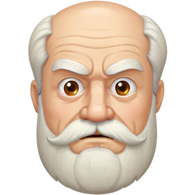 old angry man with beard and mustache emoji