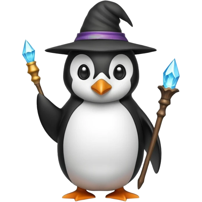 Penguin Wizard emoji