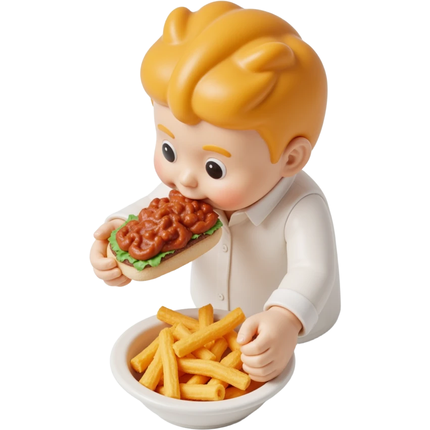 person eating sloppy joe emoji