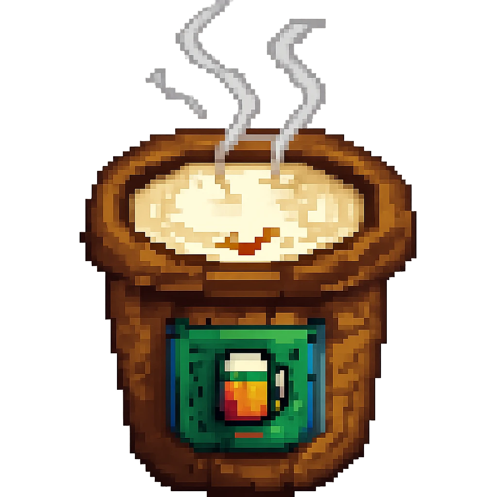 Add visible coffee steam rising from the cappuccino cup. Keep the style consistent with the original and maintain a transparent background. emoji