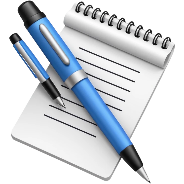 paper with a pen emoji