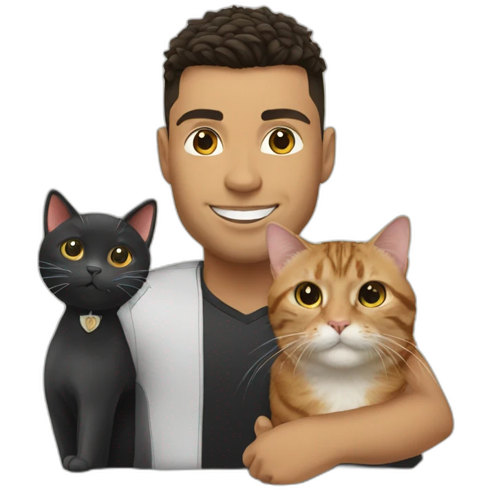 ronaldo with cat emoji