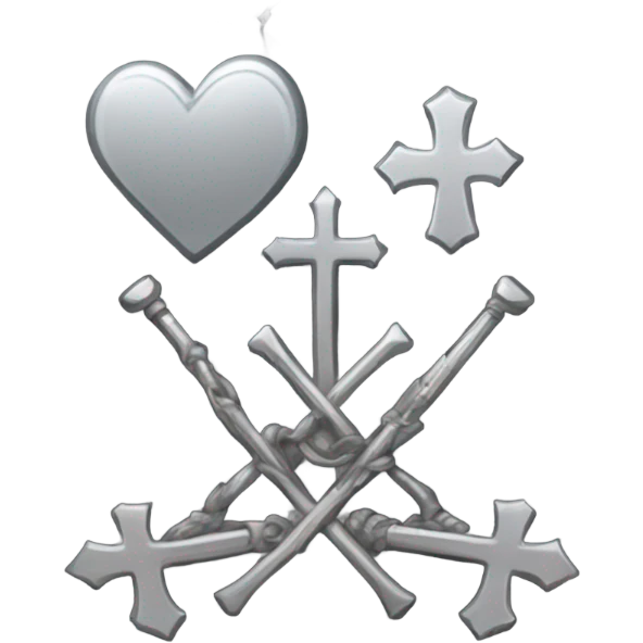 a black tombstone with the inscriptions in silver RIP and a silver heart in the center emoji