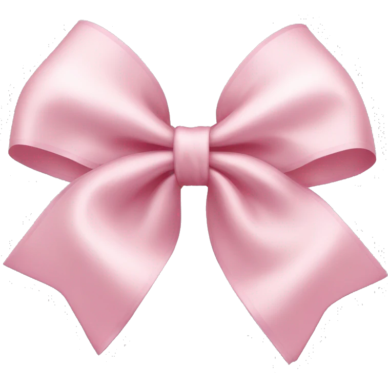 light pink ribbon bow emoji