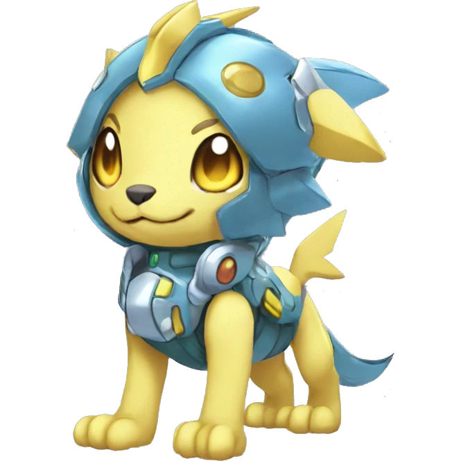 cute cool edgy beautiful shiny pretty Digimon-Fakemon-animal full body emoji
