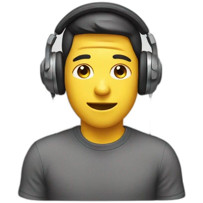 Face with headphones emoji
