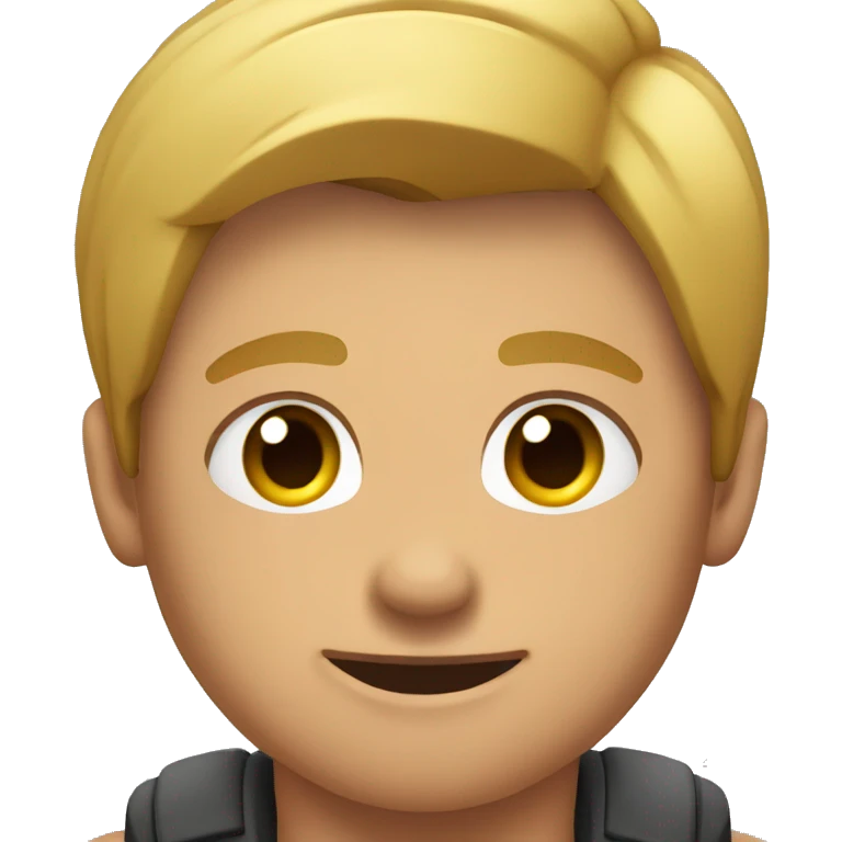young man front muscles emoji