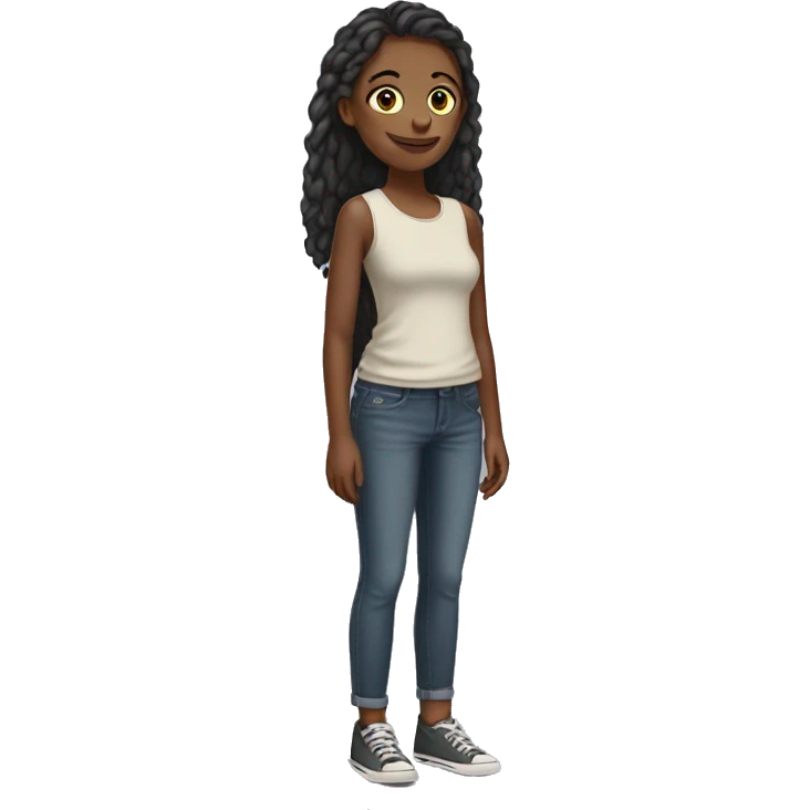 full-length girl emoji