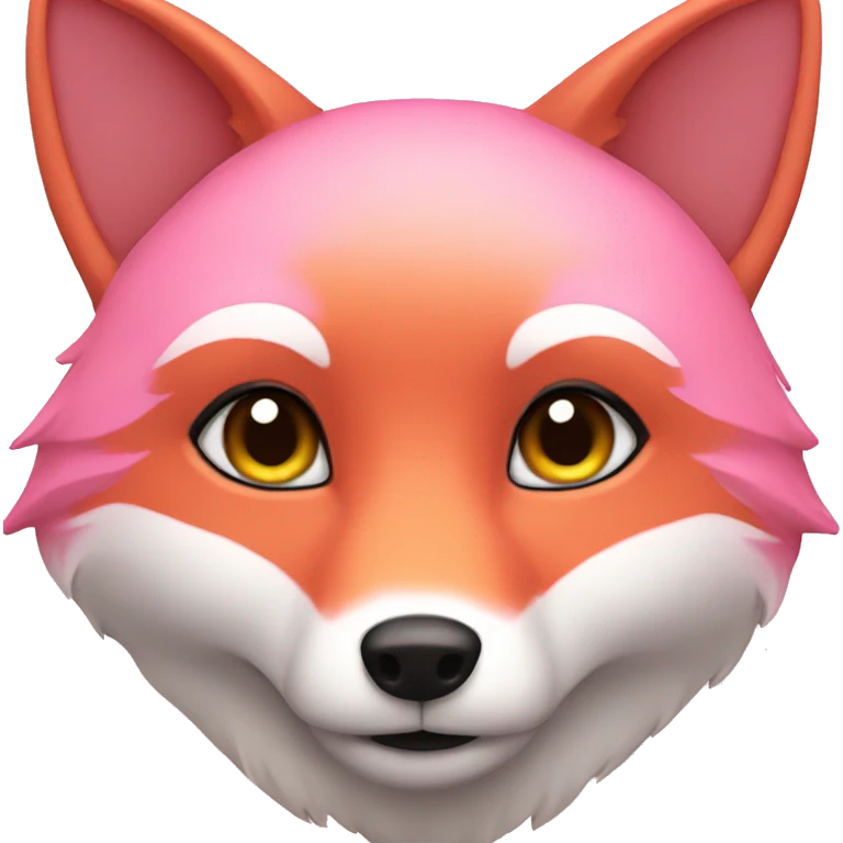 Pink fox emoji