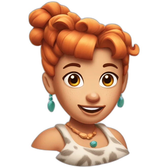 cute wilmaflintstone emoji
