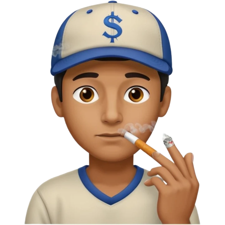 😁🧢🚬 emoji