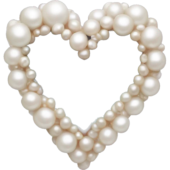 Pearl heart  emoji