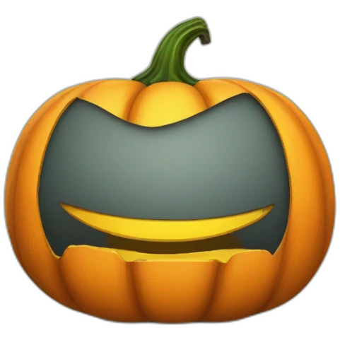 Citrouille Halloween effrayante emoji