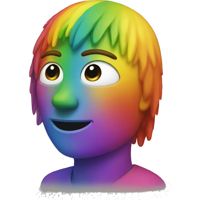 Rainbow person emoji