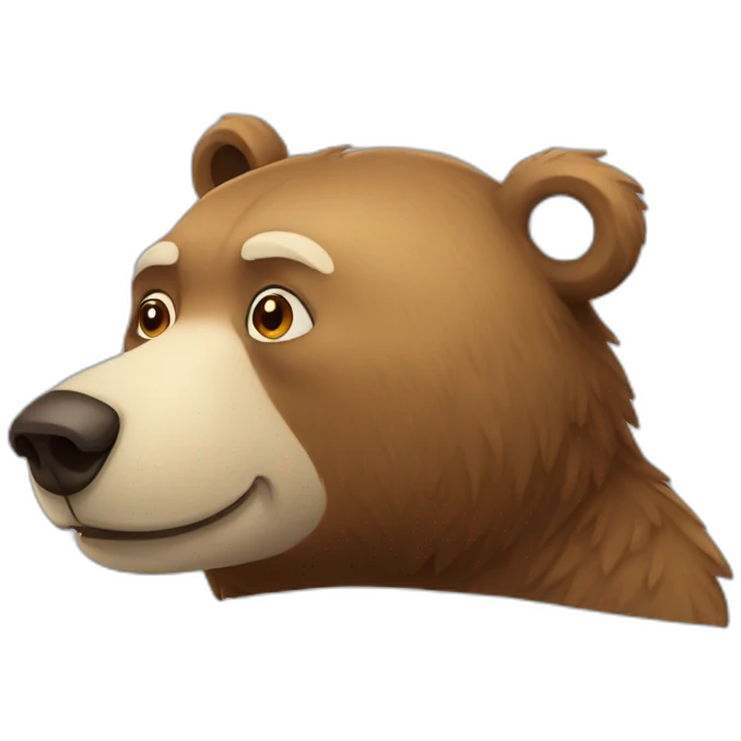 Lazy bear emoji