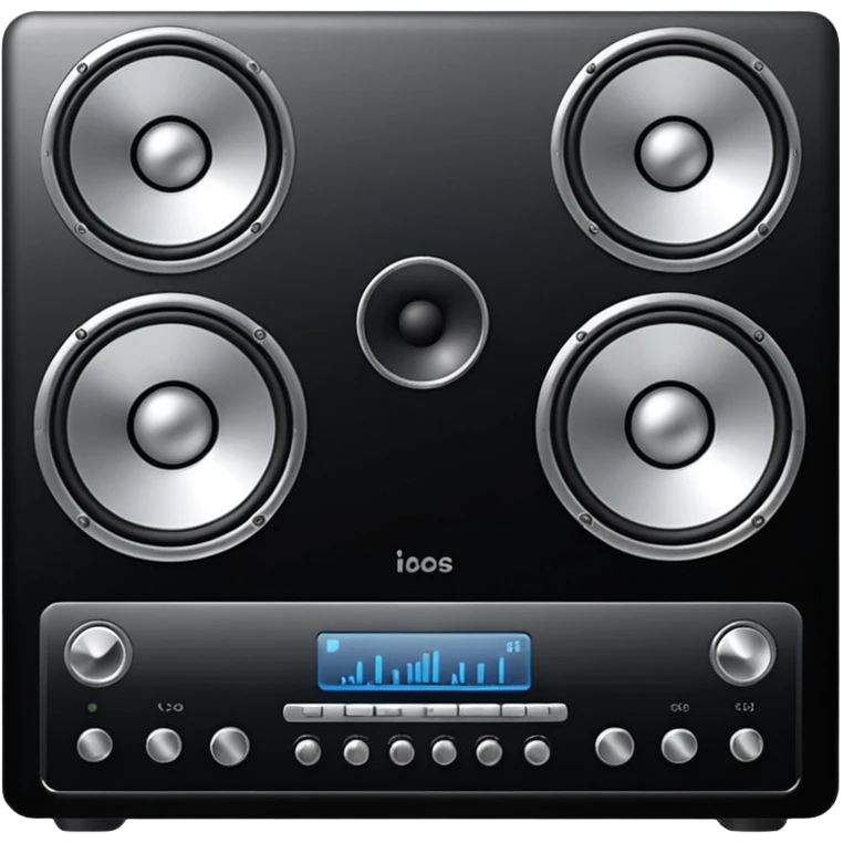 The high-end sound system emoji