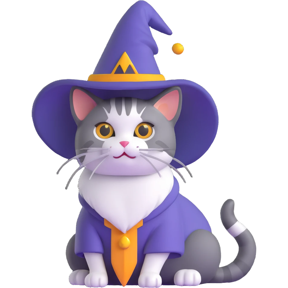 wizard cat emoji