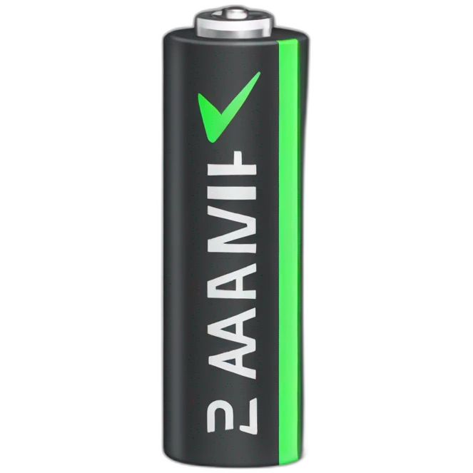 rechargeable batteries with rechargeable mark on them emoji