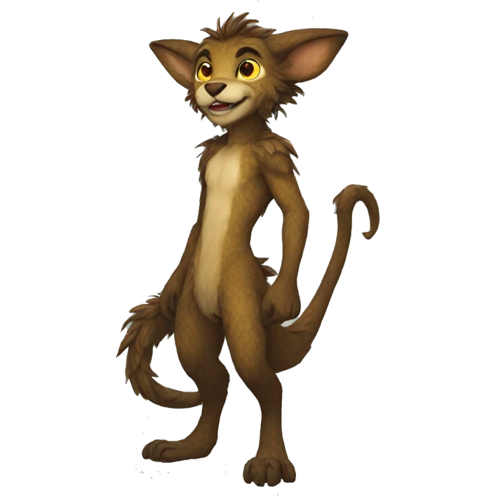 Anthro WickerBeast full body emoji
