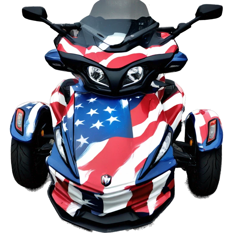 can-am-spyder RT  American flag wrap emoji