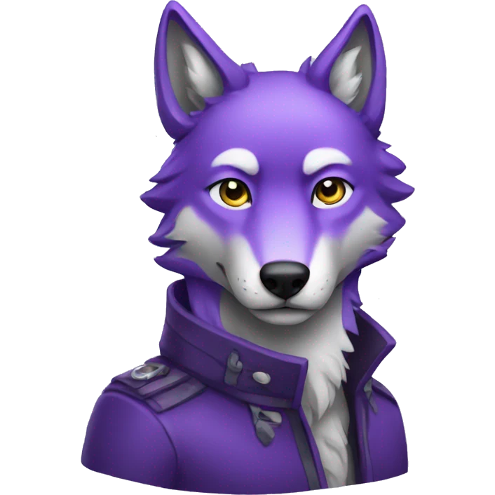 Purple wolf emoji