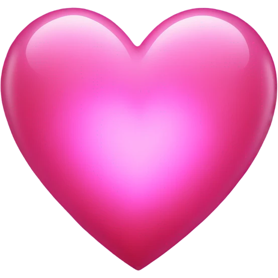 Pink heart with glow emoji