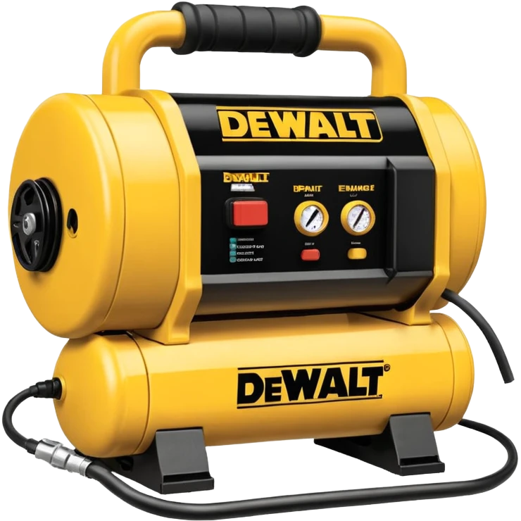 dewalt electric pancake air compressor tool, yellow color emoji
